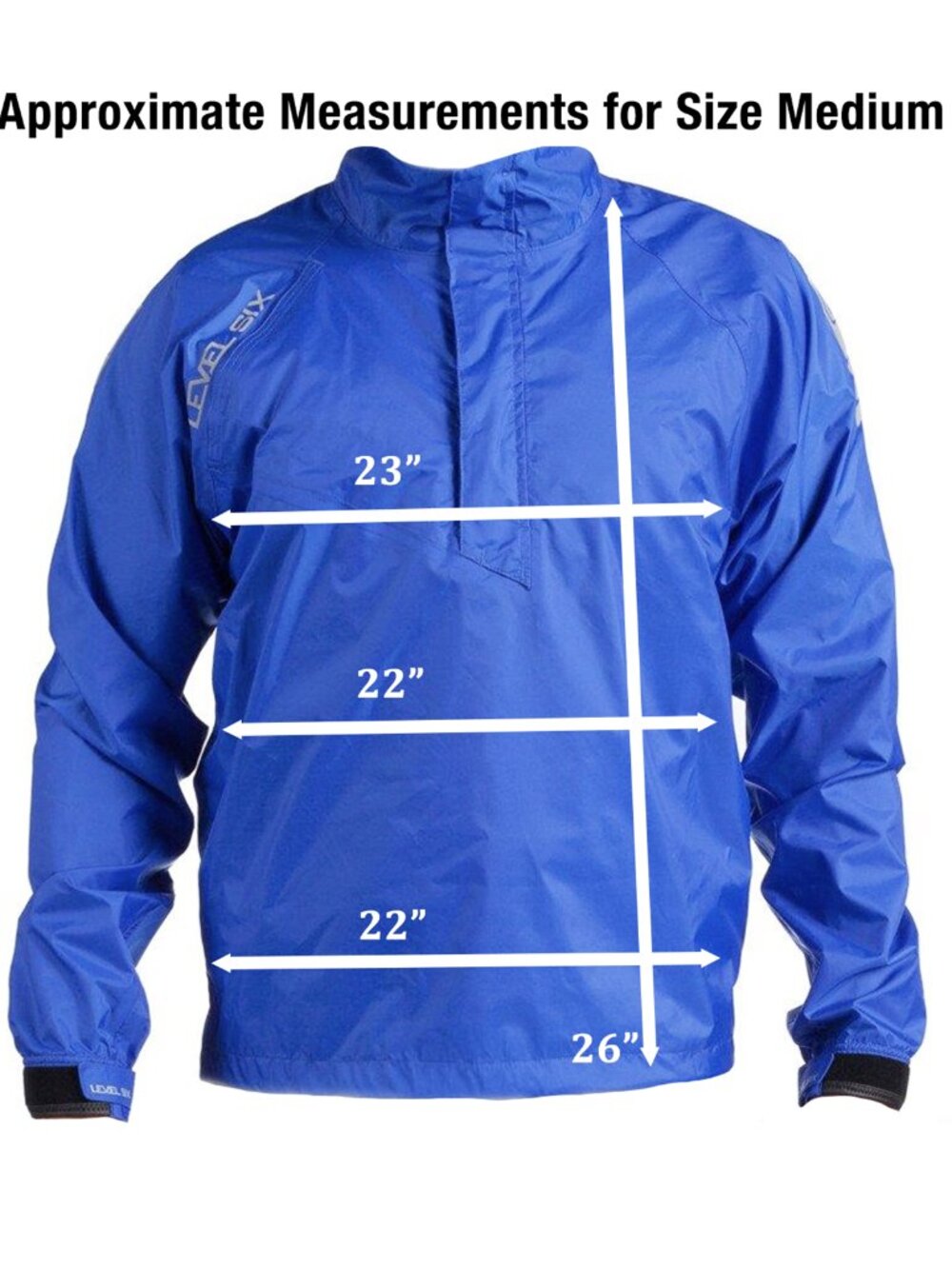 Level Six Men's Windbreaker Solent Lightweight Jacket Royal Blue Size M - Picture 6 of 6